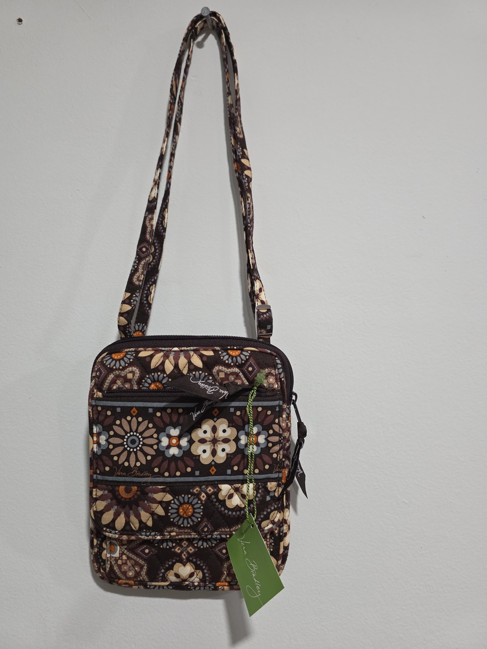 Vera Bradley Brown Canyon Mini Hipster Bag NWT